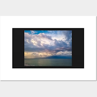 Cloudy Sky Over the Sea Posters and Art